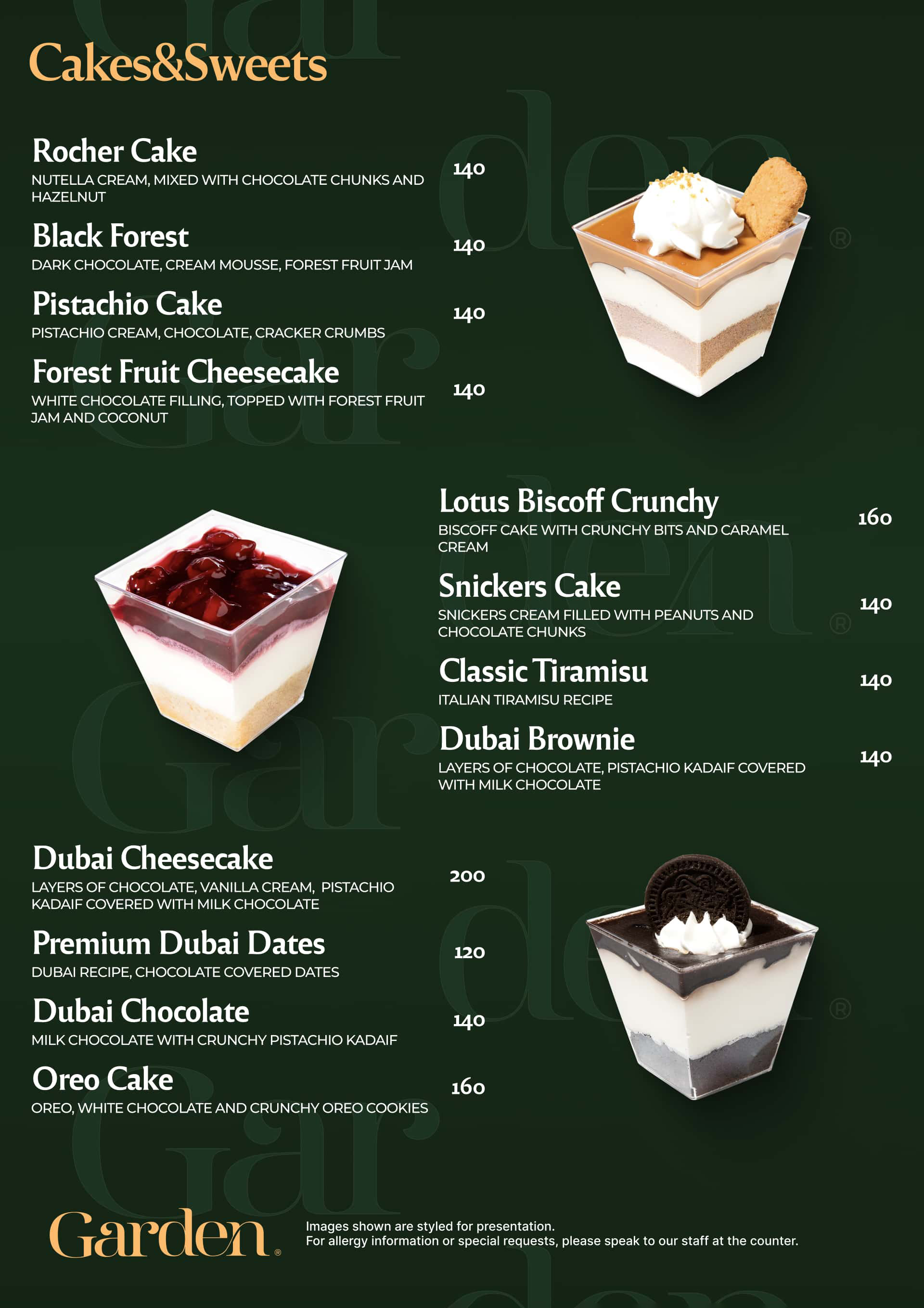 Cakes